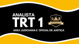 TRT1 - Analista Judiciário - Área Jud. e Oficial de Justiça
